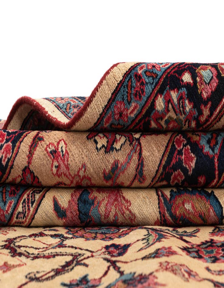 Detail image of  9' 8 x 13' Mashad Wool Rug