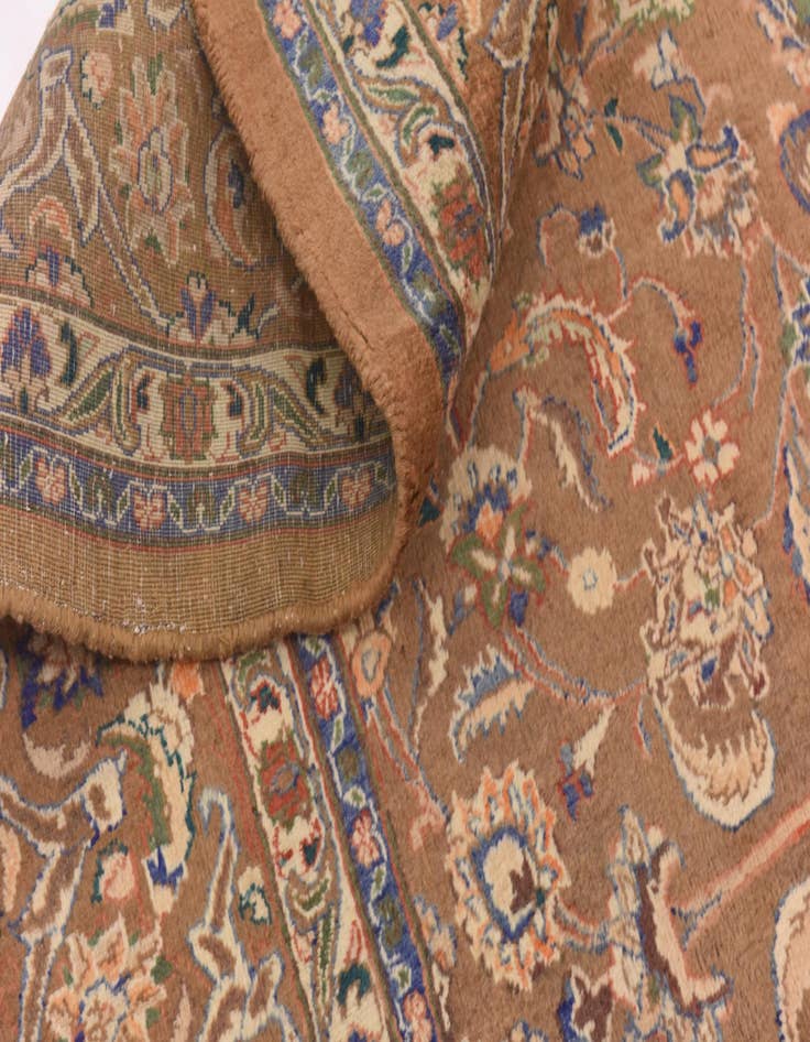 Detail image of  9' 8 x 12' 7  Hand Knotted Mashad Persian Wool Rug