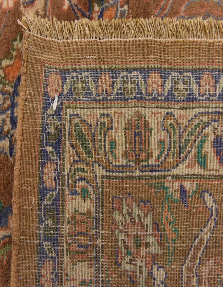 Detail image of  9' 8 x 12' 7  Hand Knotted Mashad Persian Wool Rug