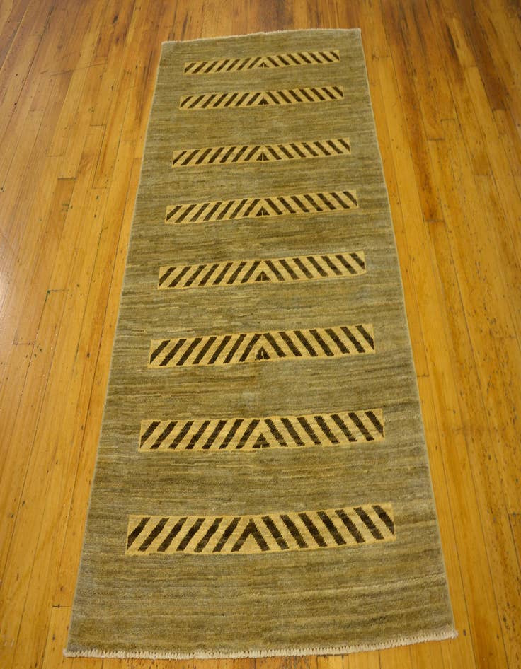 Detail image of  3' 9 x 5' 11  Hand Knotted Modern Ziegler Oriental Rug