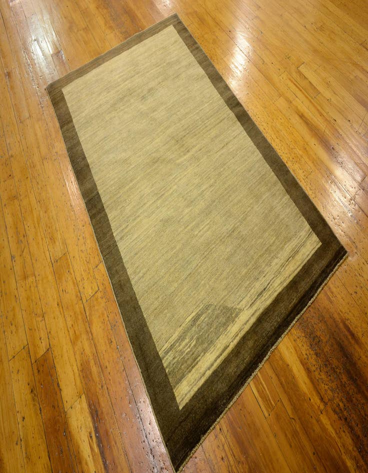 Detail image of  3' 11 x 6'  Hand Knotted Modern Ziegler Oriental Rug