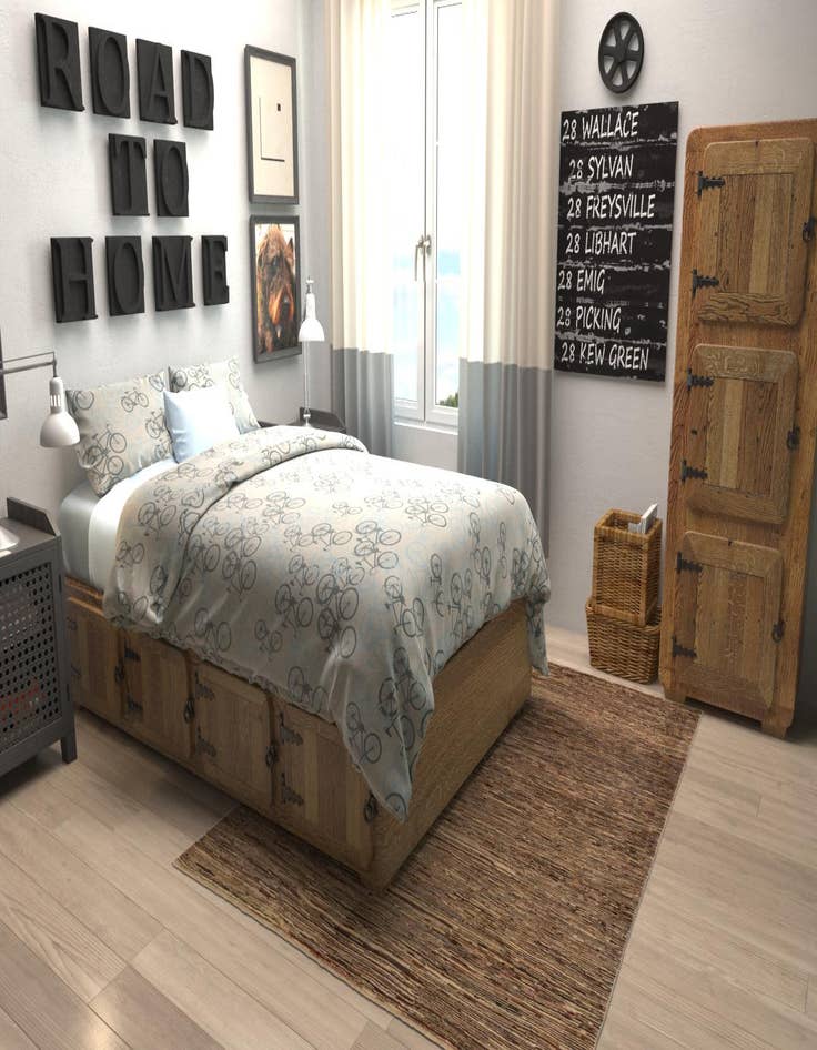 Detail image of  5' x 6' 4  Hand Knotted Modern Ziegler Rug