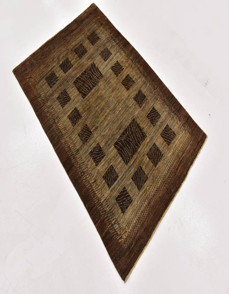 Detail image of  3' 3 x 4' 10  Hand Knotted Modern Ziegler Oriental Rug