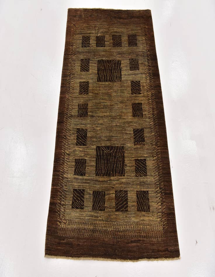 Detail image of  3' 3 x 4' 10  Hand Knotted Modern Ziegler Oriental Rug