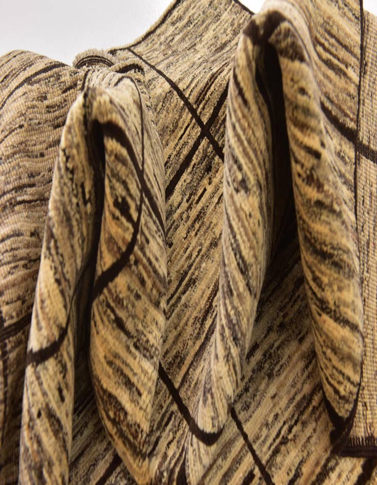 Detail image of  5' x 6' 7  Hand Knotted Modern Ziegler Oriental Rug