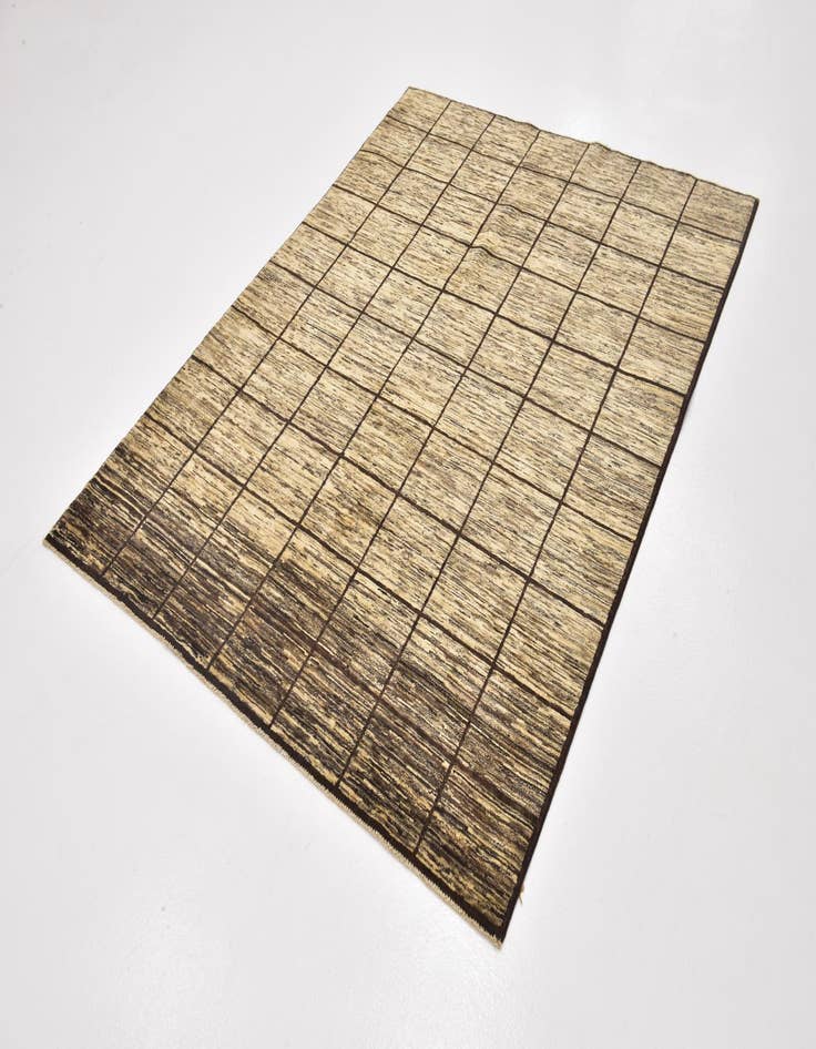 Detail image of  5' x 6' 7  Hand Knotted Modern Ziegler Oriental Rug