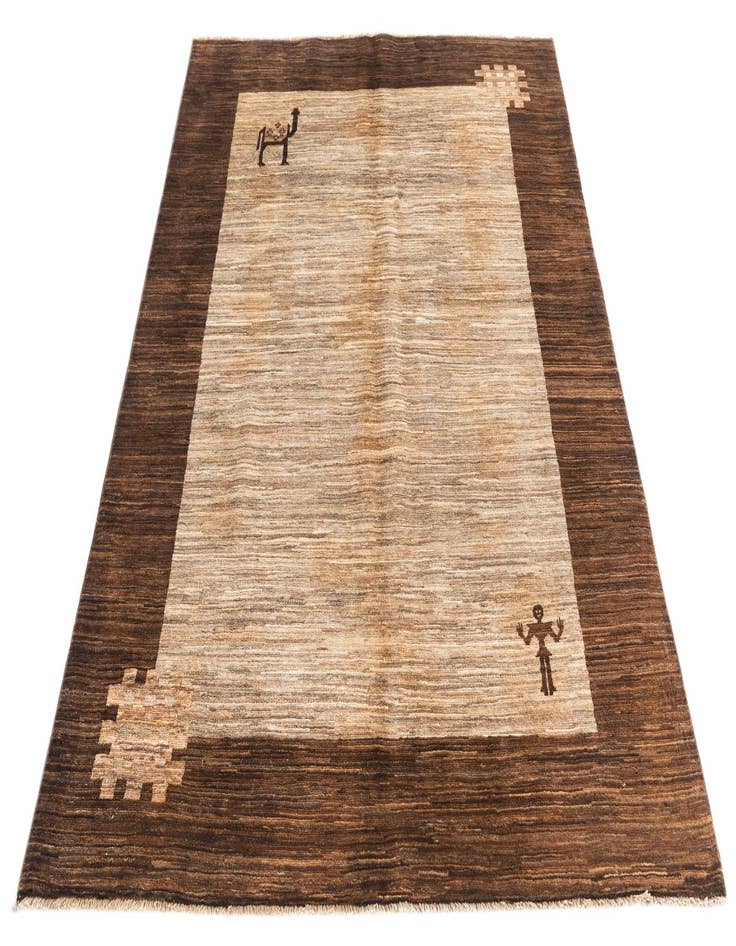 Detail image of  4' 10 x 6' 4  Hand Knotted Modern Ziegler Rug