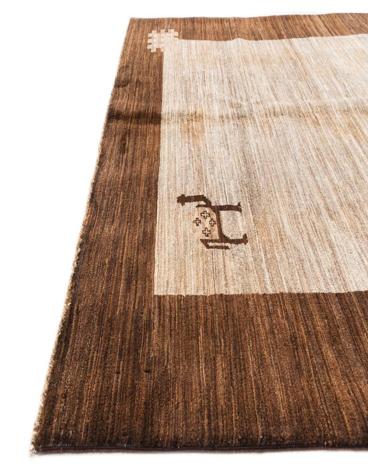 Detail image of  4' 10 x 6' 4  Hand Knotted Modern Ziegler Rug