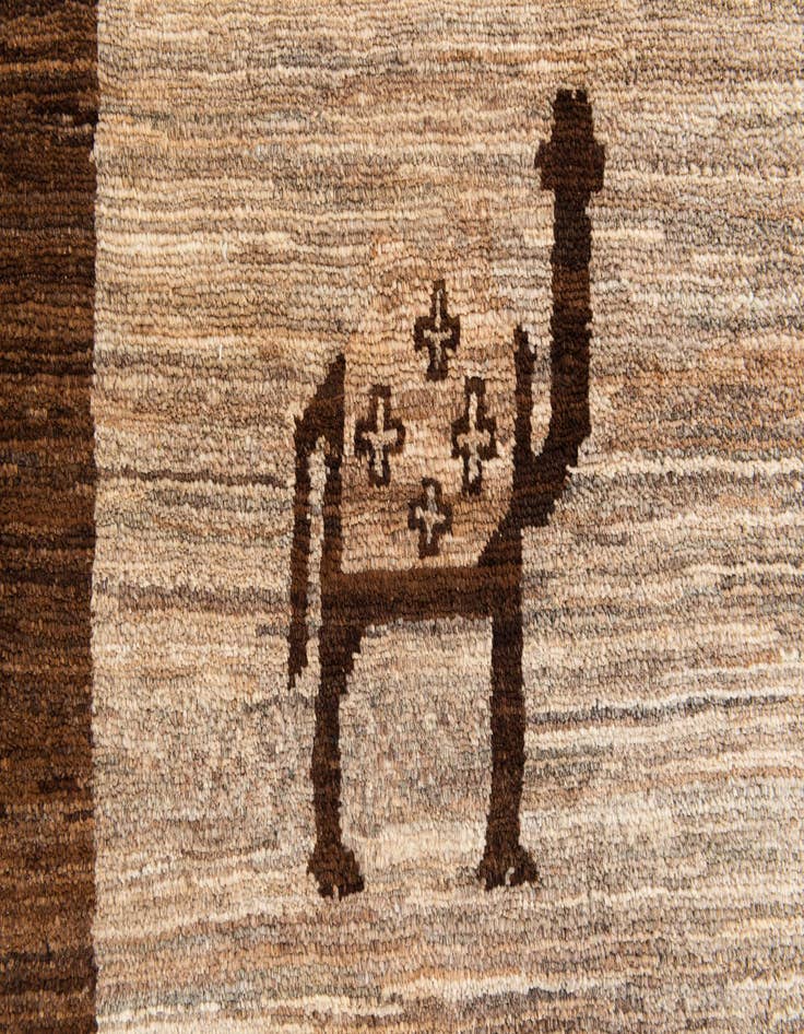 Detail image of  4' 10 x 6' 4  Hand Knotted Modern Ziegler Rug