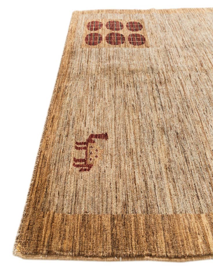 Detail image of  4' 1 x 6' 4  Hand Knotted Modern Ziegler Rug