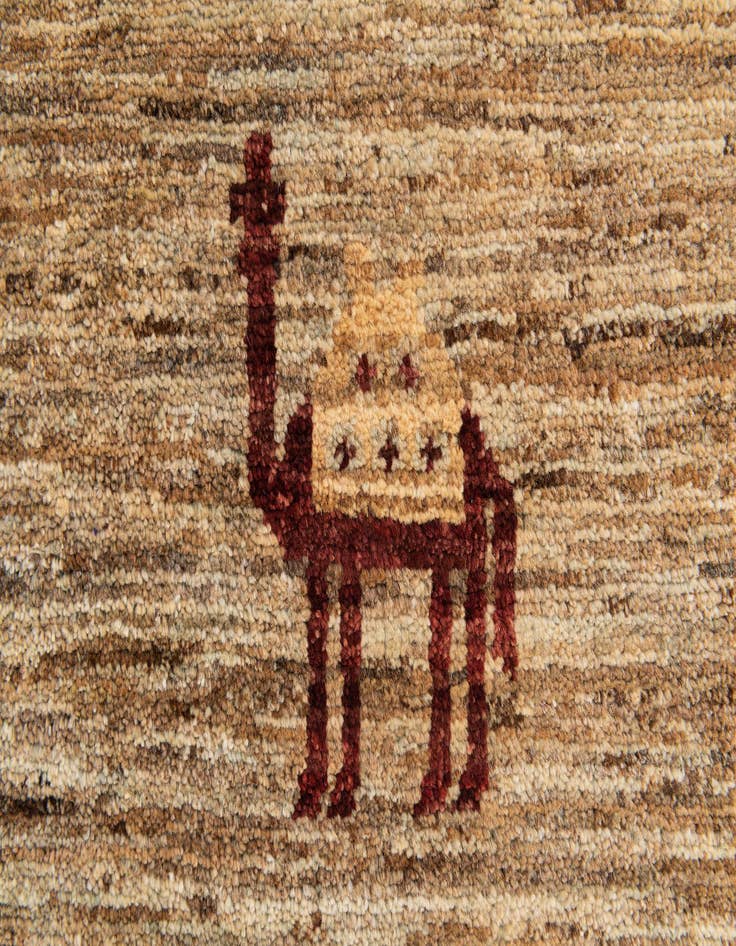 Detail image of  4' 1 x 6' 4  Hand Knotted Modern Ziegler Rug
