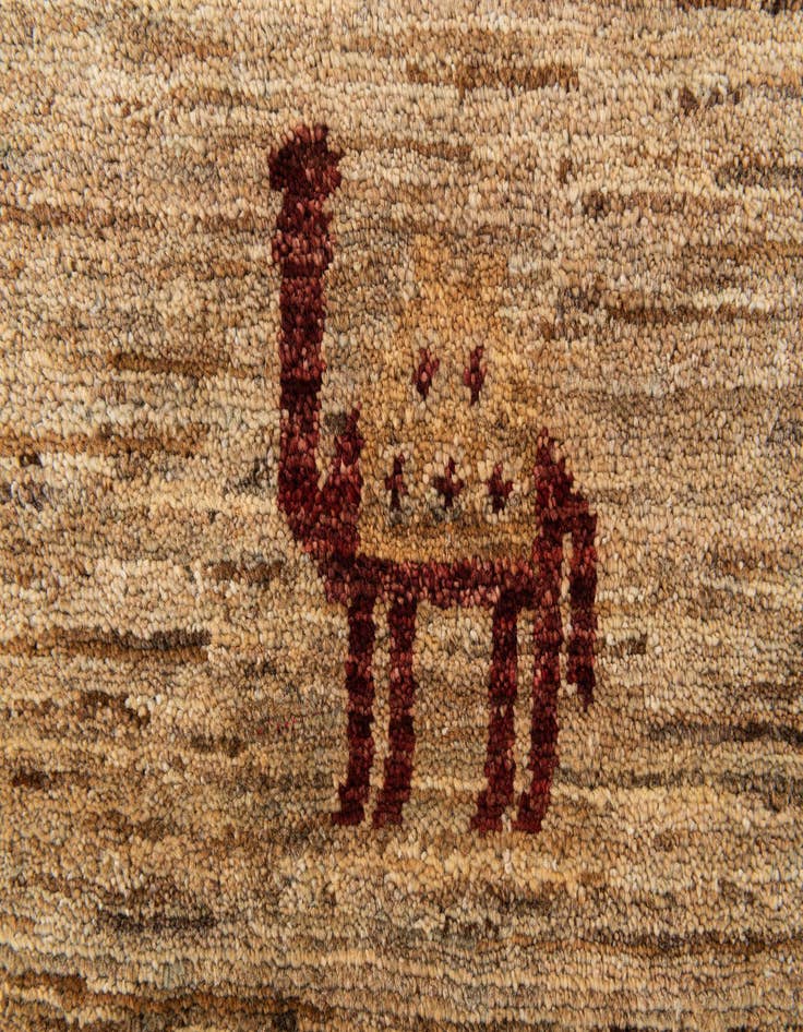 Detail image of  4' 1 x 6' 4  Hand Knotted Modern Ziegler Rug