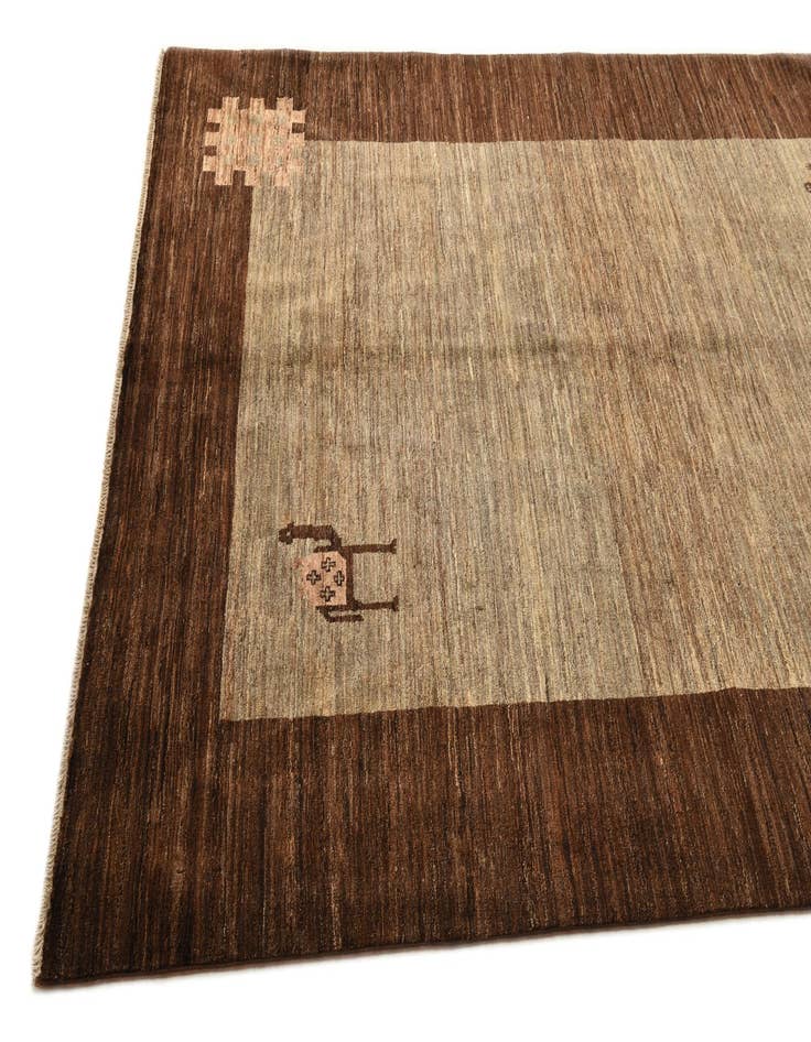 Detail image of  5' 6 x 7' 10  Hand Knotted Modern Ziegler Rug