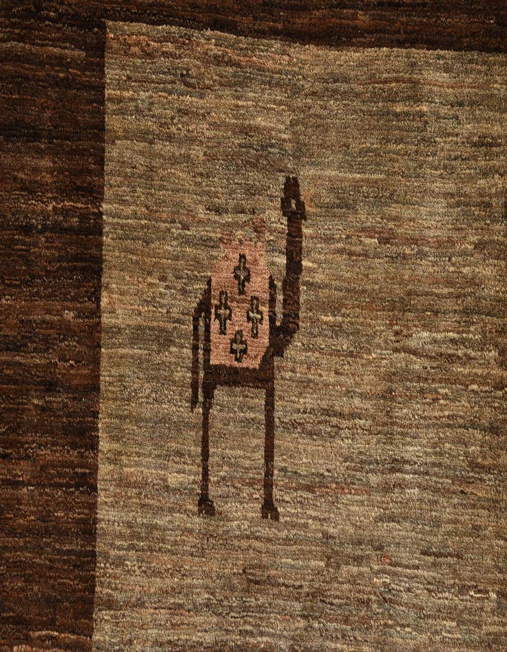 Detail image of  5' 6 x 7' 10  Hand Knotted Modern Ziegler Rug