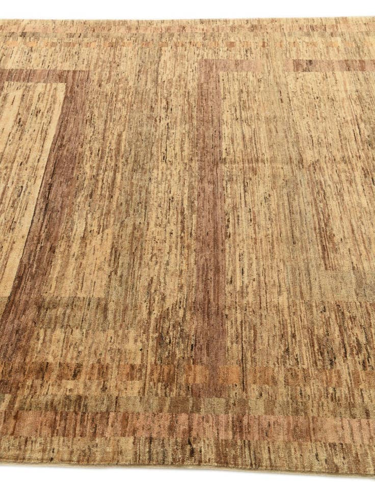 Detail image of  6' 1 x 8'  Hand Knotted Modern Ziegler Rug