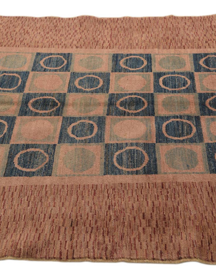 Detail image of  4' 10 x 6'  Hand Knotted Modern Ziegler Rug