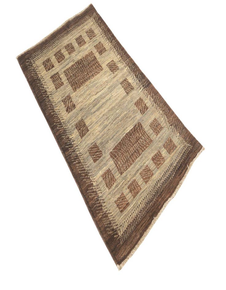 Detail image of  2' 6 x 4' 2  Hand Knotted Modern Ziegler Rug