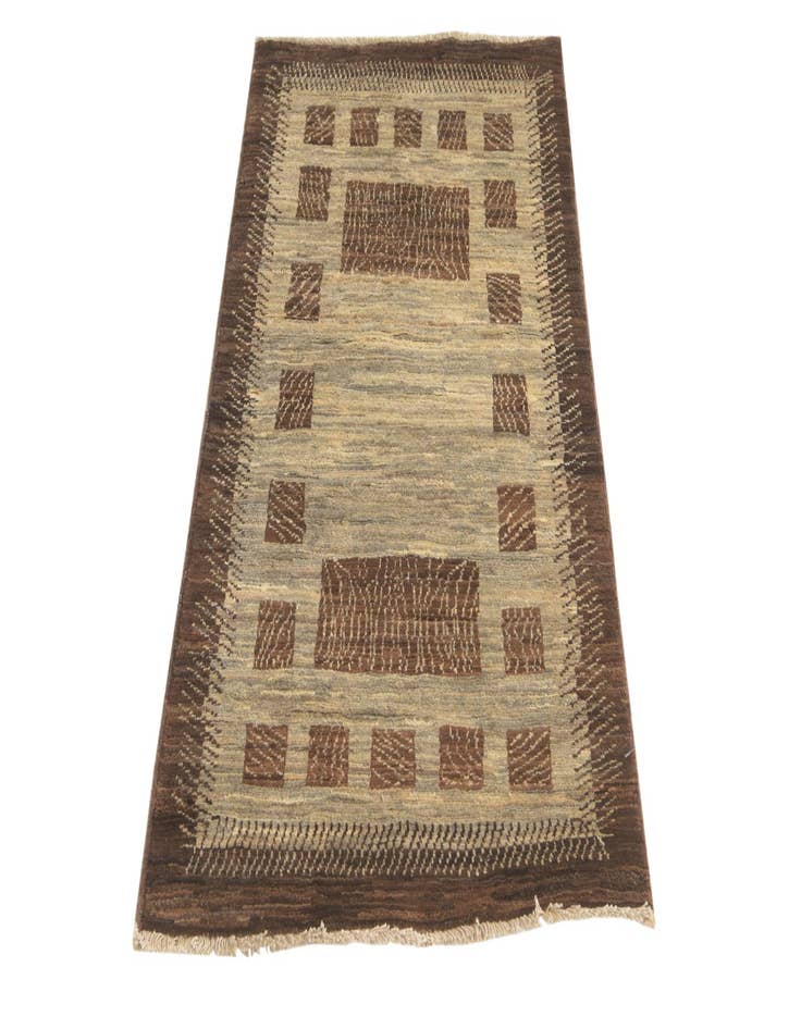 Detail image of  2' 6 x 4' 2  Hand Knotted Modern Ziegler Rug