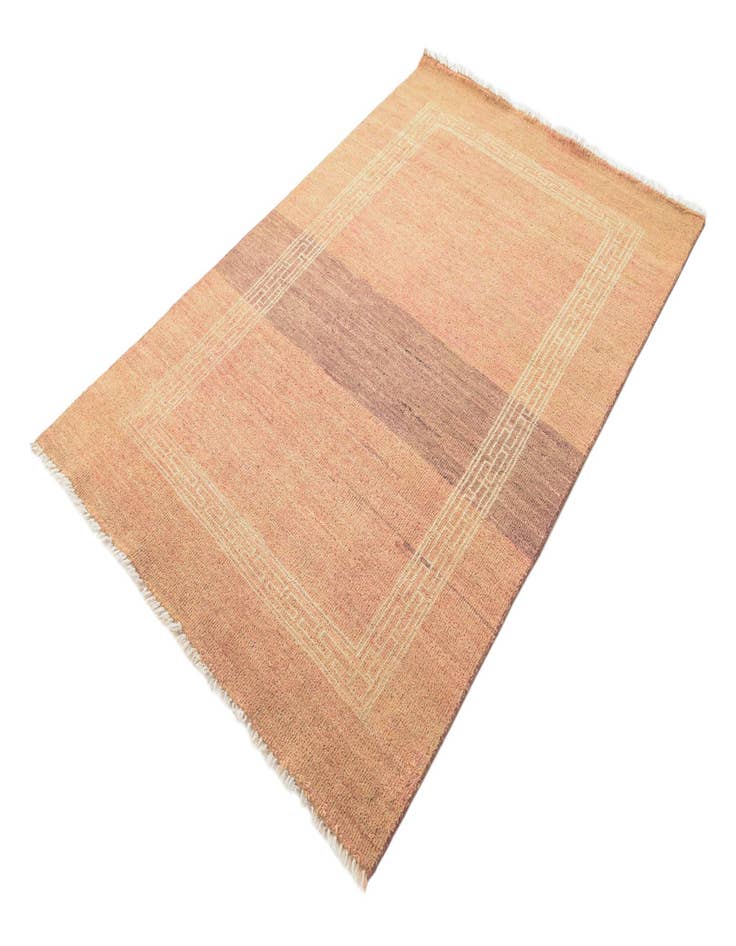 Detail image of  4' 1 x 6' 2  Hand Knotted Modern Ziegler Rug