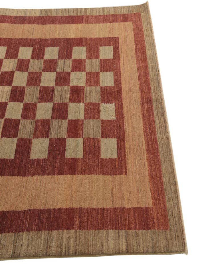 Detail image of  4' 9 x 6' 6  Hand Knotted Modern Ziegler Rug