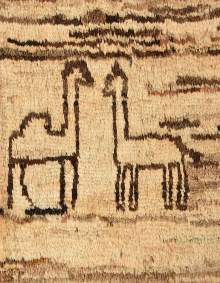 Detail image of  2' 8 x 4' 2  Hand Knotted Modern Ziegler Rug