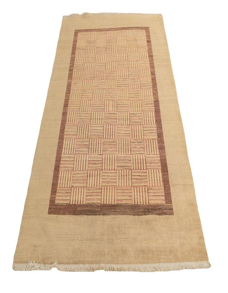 Detail image of  4' 10 x 7'  Hand Knotted Modern Ziegler Oriental Wool Rug