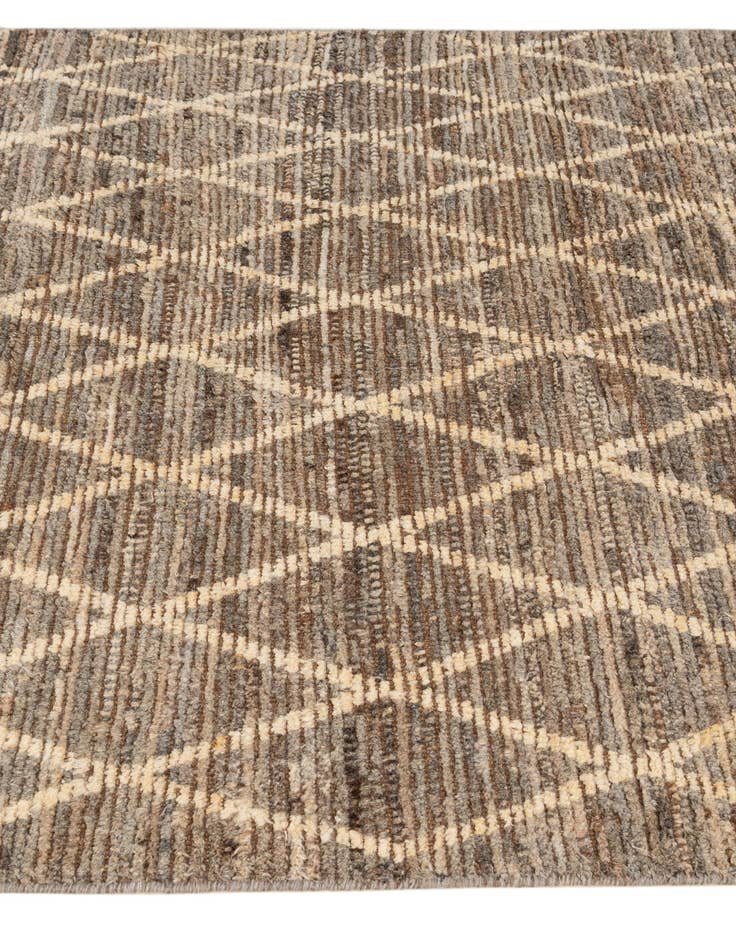 Detail image of  4' 9 x 6' 8  Hand Knotted Moroccan Wool Rug