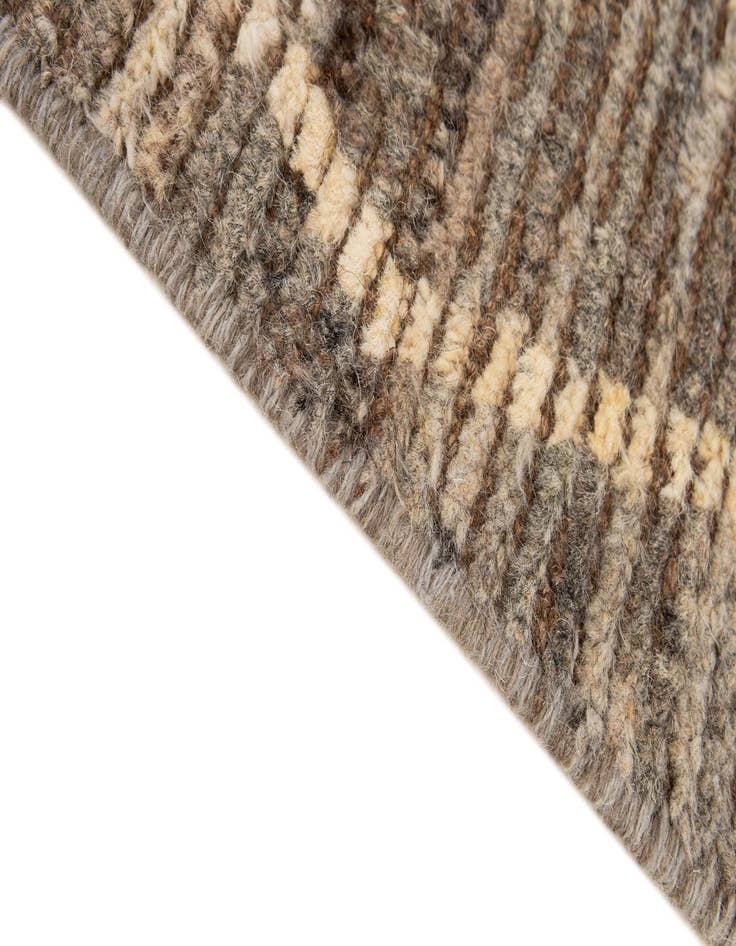 Detail image of  4' 9 x 6' 8  Hand Knotted Moroccan Wool Rug