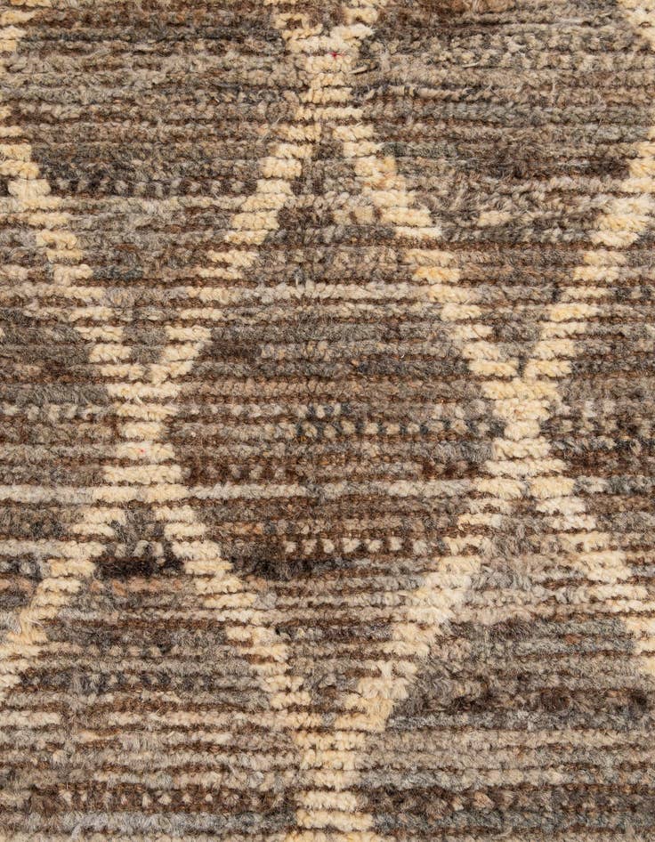 Detail image of  4' 9 x 6' 8  Hand Knotted Moroccan Wool Rug