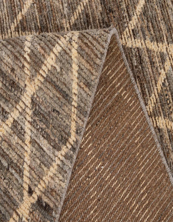 Detail image of  4' 9 x 6' 8  Hand Knotted Moroccan Wool Rug