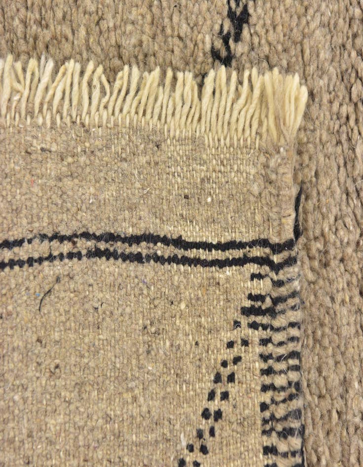 Detail image of  3' 6 x 5' 4  Hand Knotted Moroccan Wool Rug