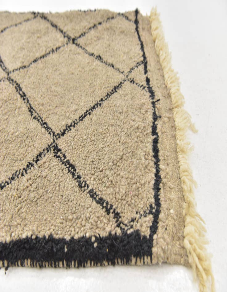 Detail image of  3' 6 x 5' 4  Hand Knotted Moroccan Wool Rug