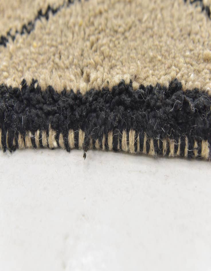 Detail image of  3' 6 x 5' 4  Hand Knotted Moroccan Wool Rug