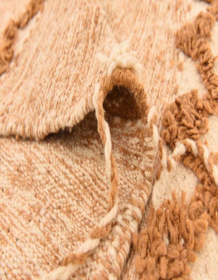 Detail image of  6' 9 x 10'  Hand Knotted Moroccan Wool Rug