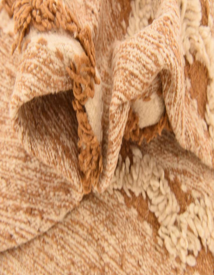 Detail image of  6' 9 x 10'  Hand Knotted Moroccan Wool Rug