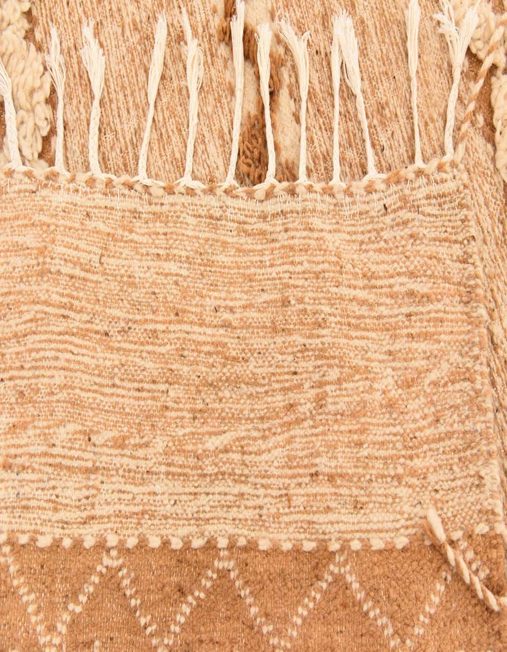 Detail image of  6' 9 x 10'  Hand Knotted Moroccan Wool Rug