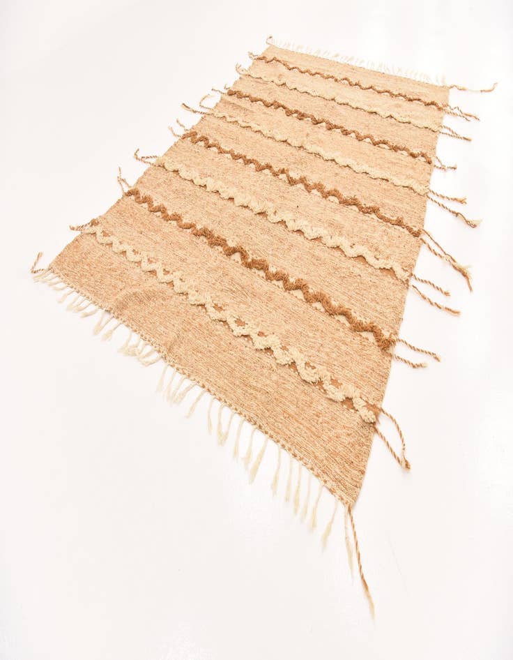 Detail image of  6' 9 x 10'  Hand Knotted Moroccan Wool Rug