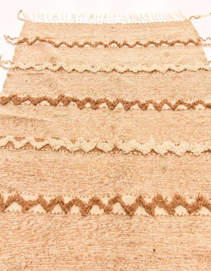 Detail image of  6' 9 x 10'  Hand Knotted Moroccan Wool Rug