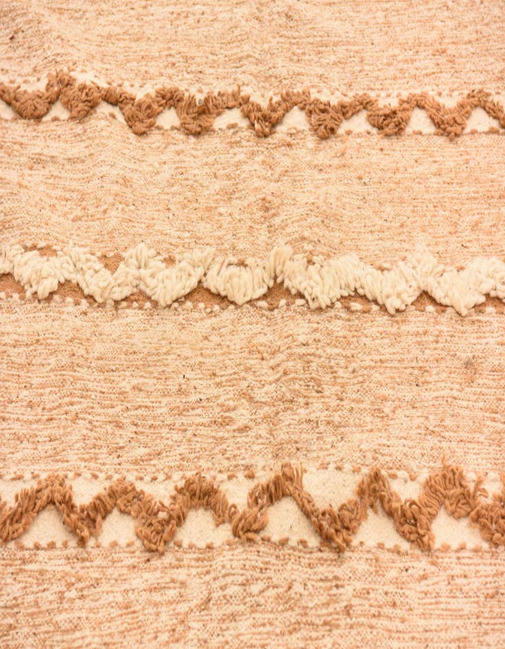 Detail image of  6' 9 x 10'  Hand Knotted Moroccan Wool Rug