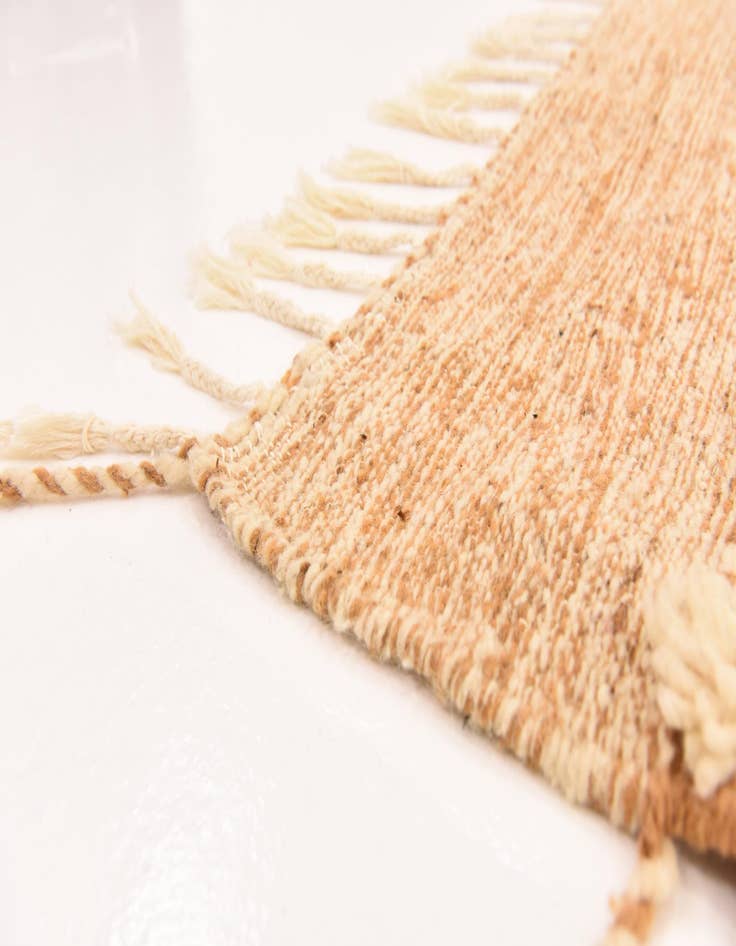 Detail image of  6' 9 x 10'  Hand Knotted Moroccan Wool Rug