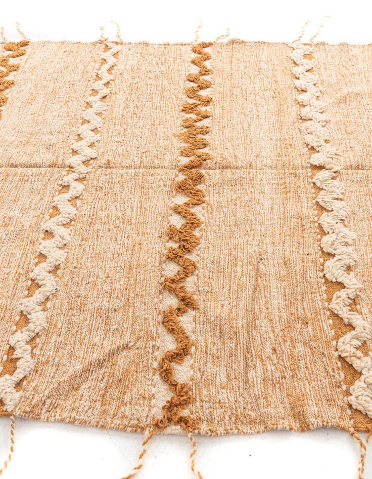 Detail image of  6' 9 x 10'  Hand Knotted Moroccan Wool Rug