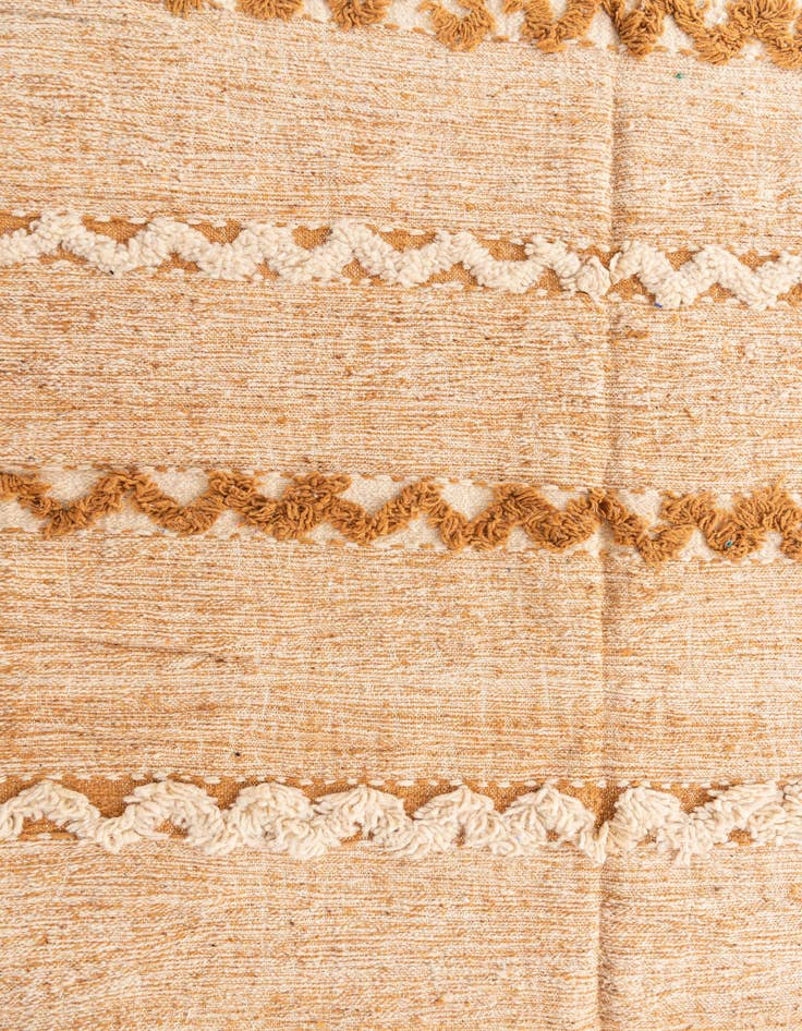 Detail image of  6' 9 x 10'  Hand Knotted Moroccan Wool Rug