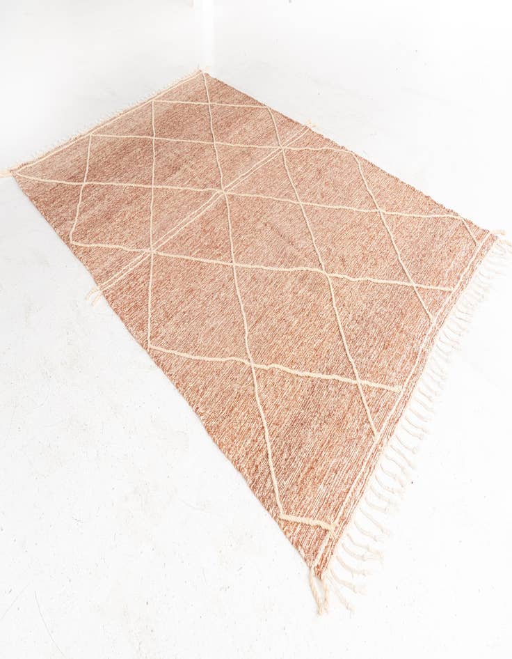 Detail image of  6' 10 x 10' 2  Hand Knotted Moroccan Wool Rug