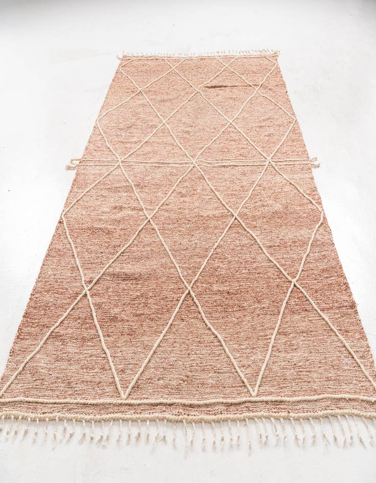 Detail image of  6' 10 x 10' 2  Hand Knotted Moroccan Wool Rug