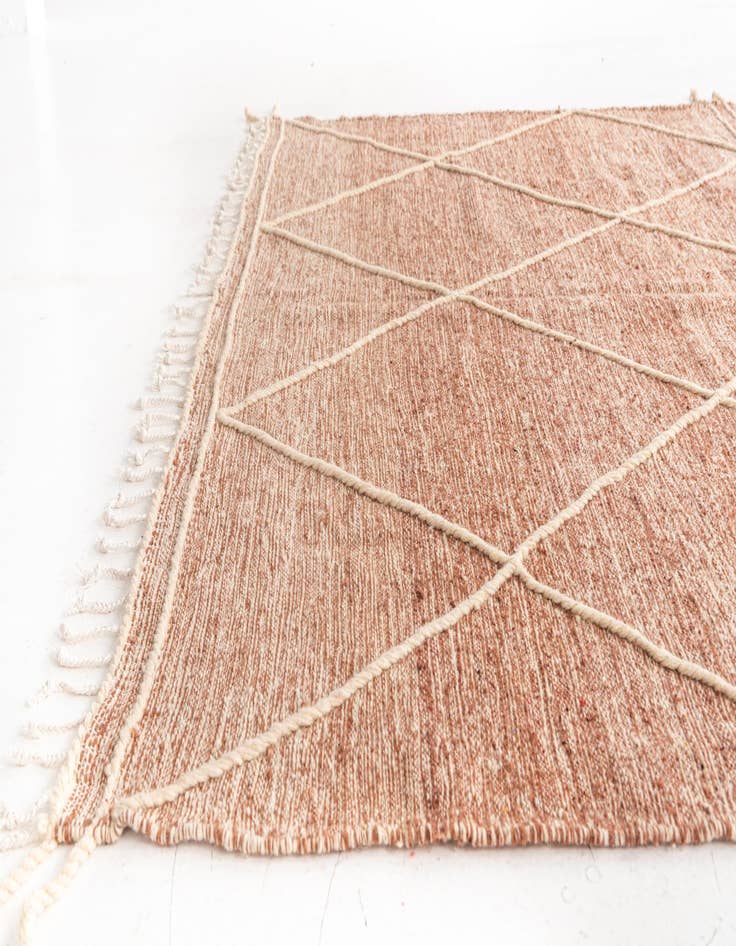 Detail image of  6' 10 x 10' 2  Hand Knotted Moroccan Wool Rug