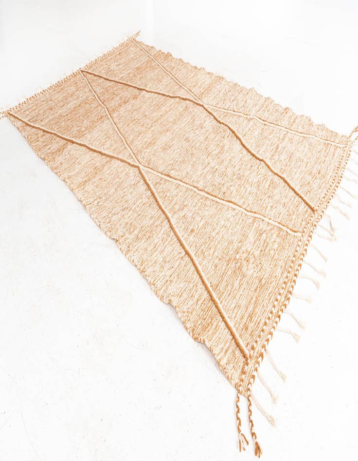 Detail image of  6' 5 x 10' 5  Hand Knotted Moroccan Wool Rug