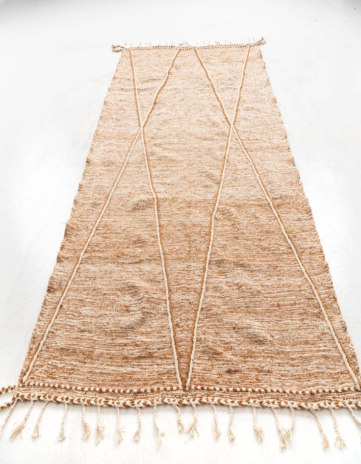 Detail image of  6' 5 x 10' 5  Hand Knotted Moroccan Wool Rug