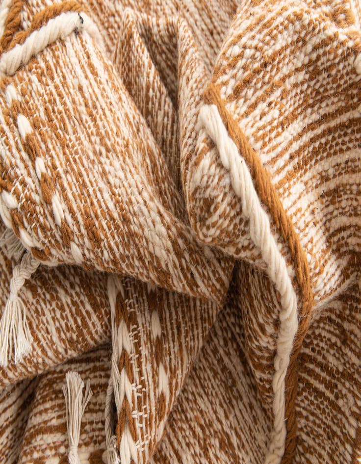 Detail image of  6' 5 x 10' 5  Hand Knotted Moroccan Wool Rug