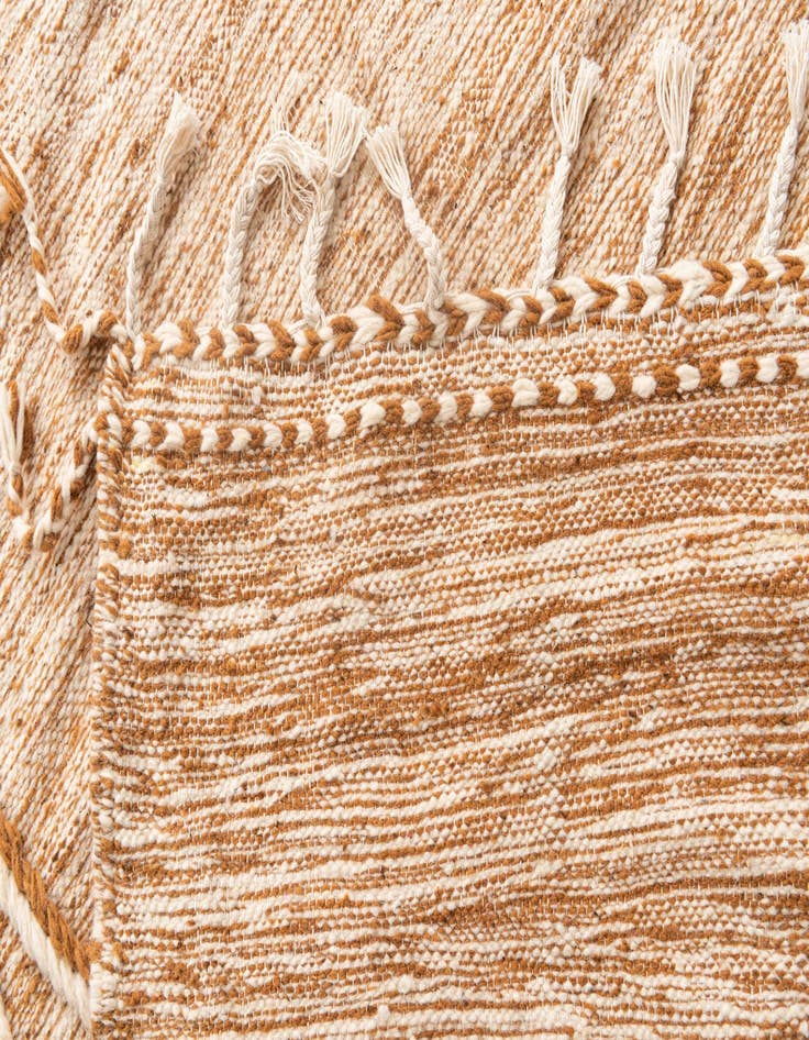 Detail image of  6' 5 x 10' 5  Hand Knotted Moroccan Wool Rug