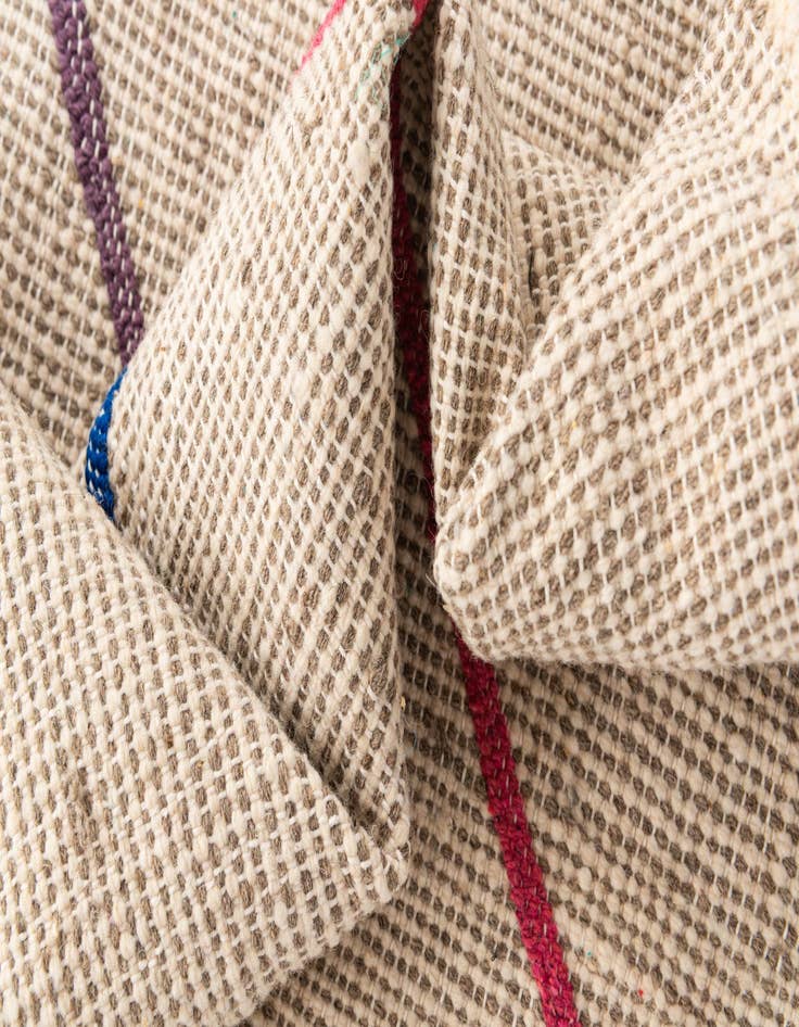 Detail image of  6' 7 x 9'  Hand Knotted Moroccan Wool Rug